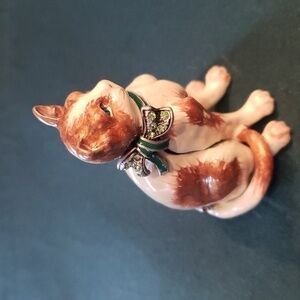 Ruccini Jeweled enamel cat box